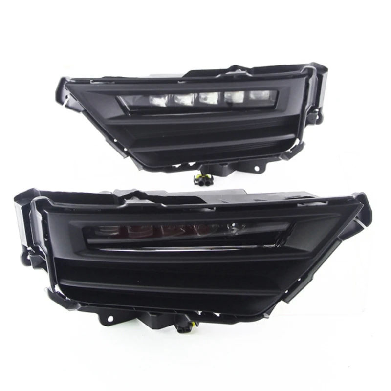 

2Pcs LED DRL Daytime Running Light Fog Lamp For Honda CRV CR-V 2020-2021 Front Bumper LED Lamp Refit Lights