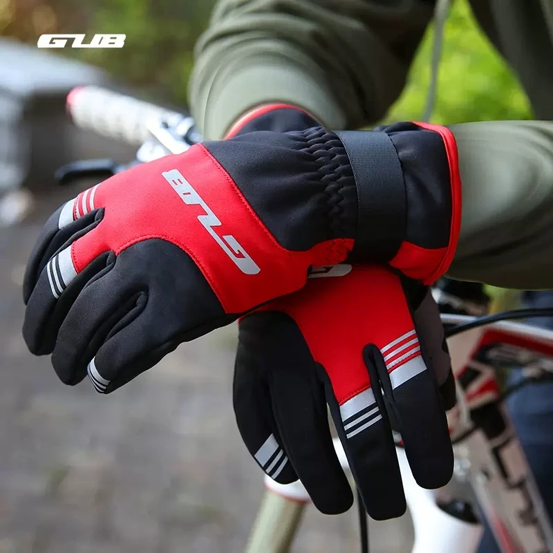 

GUB Winter Cycling Gloves For Men Women TouchScreen Warm Windproof Shockproof Non-slip Full Finger Gloves Outdoor Sports Gloves