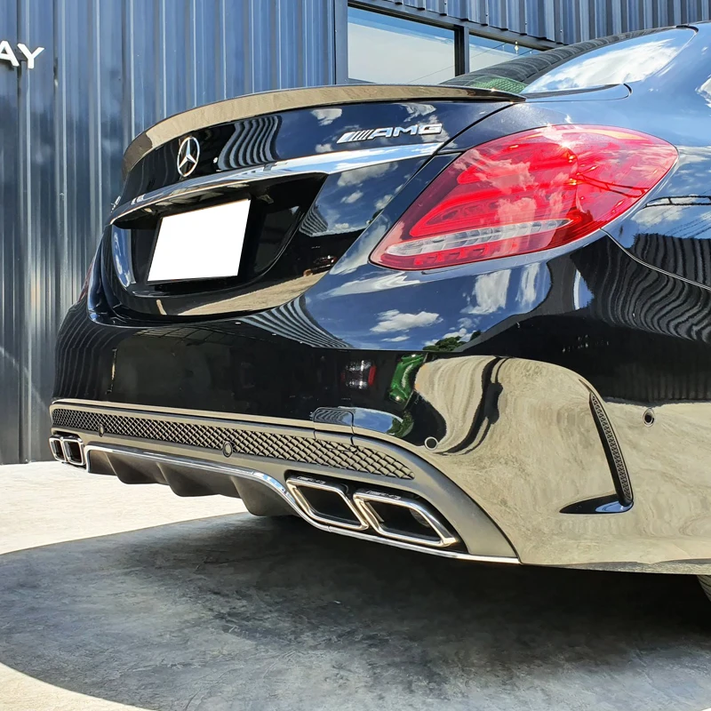 FYRALIP ベンツ Cクラス W205 クーペ 2015- (H27から) 塗装済 Legatoルーフポイラー [FYRALIP] トランクスポイラー 純正色塗装済 メルセデスベンツ Cクラス W205 C205 クーペ モデル用 外装 エアロ パーツ  両面テープ取付