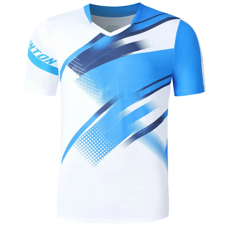 New Badminton Quick Dry Gym Men Shorts Tennis Table Ping Pong Tee Running Training Jerseys Golf Team Sportswear T-shirts