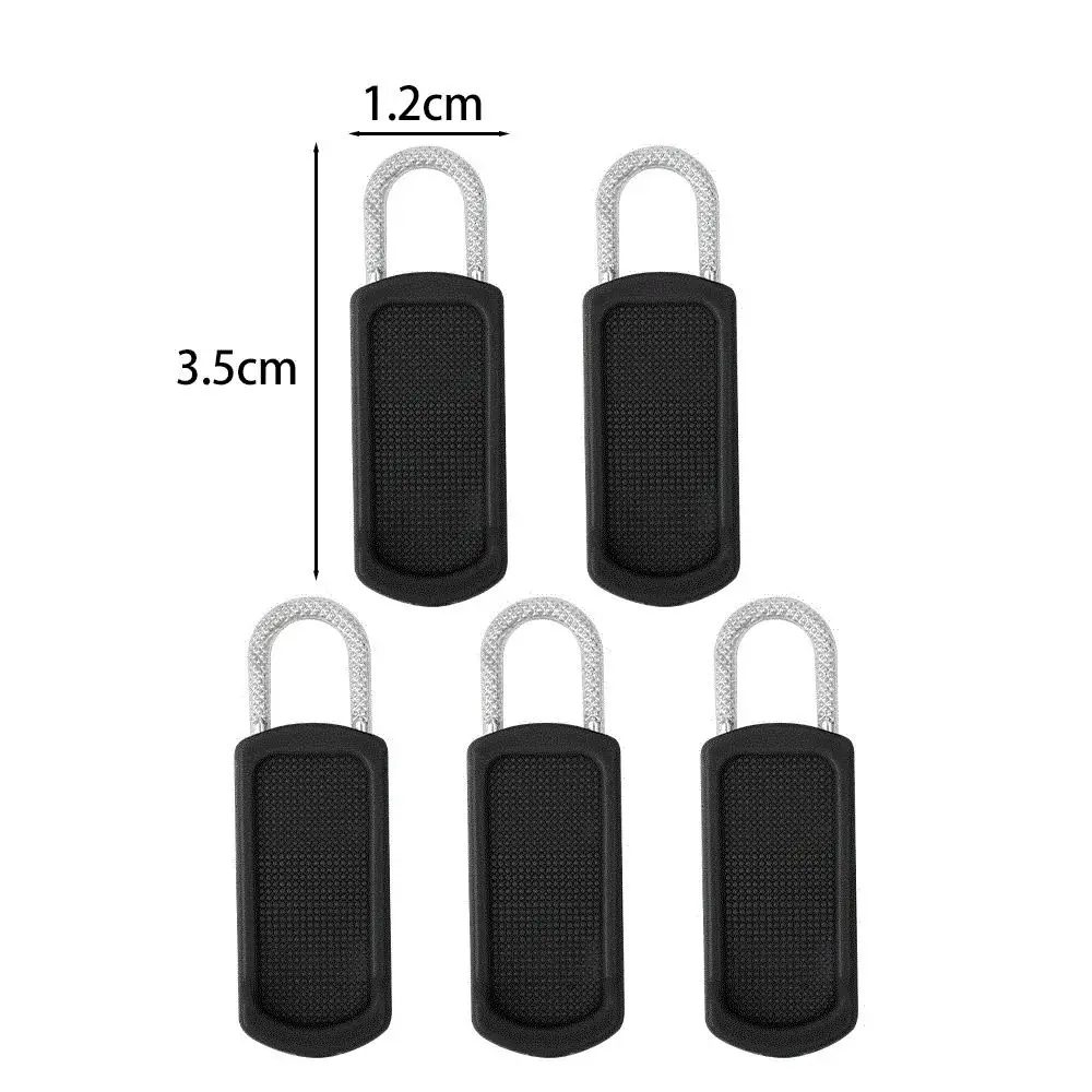 5Pcs Detachable Zipper Puller Removable DIY Sewing Tool Metal Zipper Head Repair Kits Markers Glow in The Dark Head