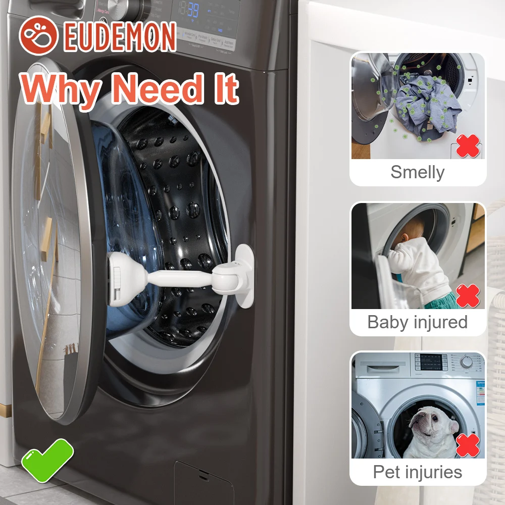 Baby Safety Washer/Dryer Door Stopper Front Load Washer Door Prop for Kids Child Washing Machine Holder No Odor door stopper baby door stopper