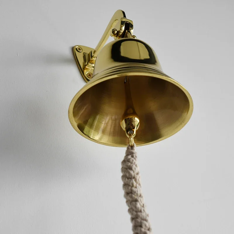 Brass Bell Vintage Doorbell Wall Hanging Bell Sopraporta - Wind