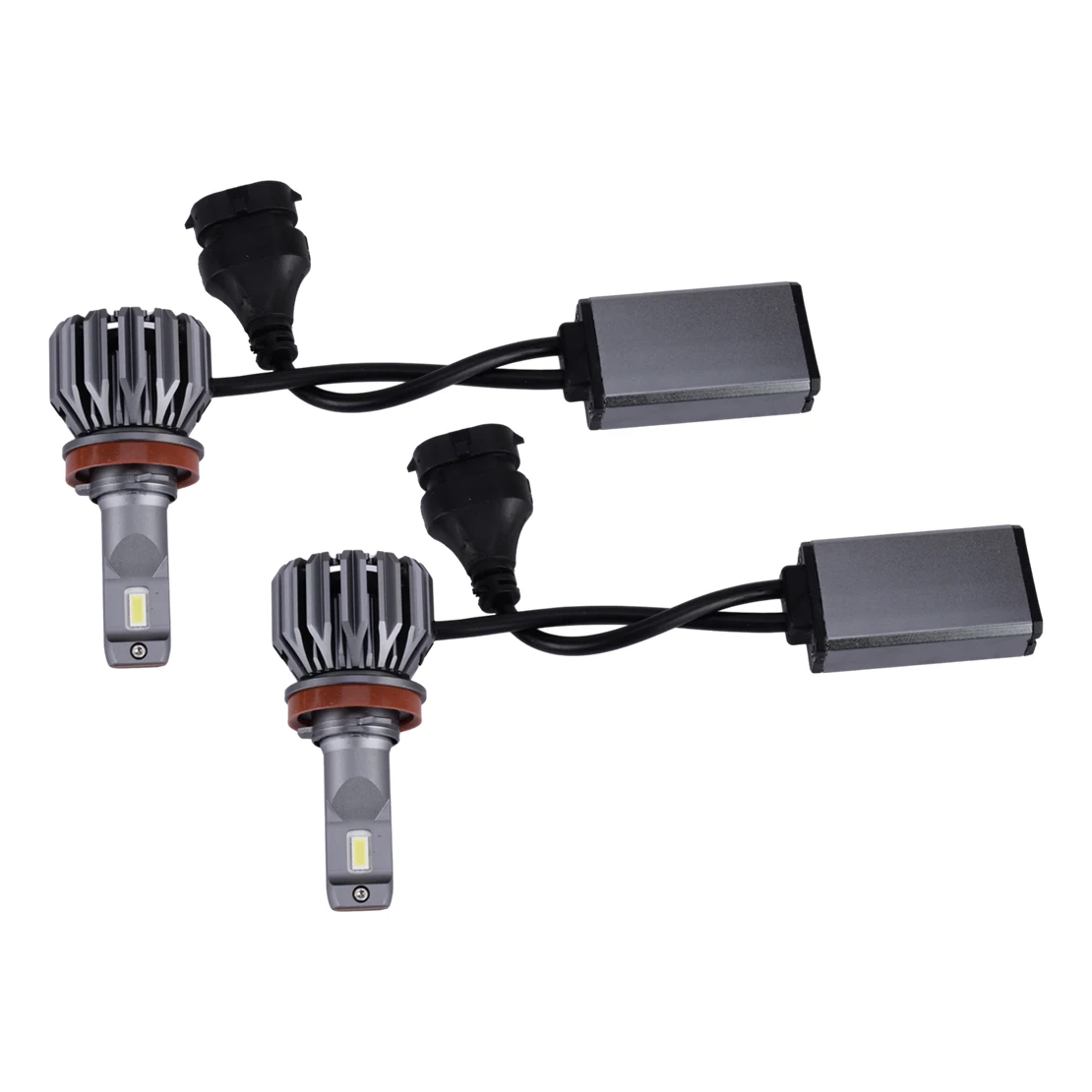 

2Pcs Universal Car H11 White LED Headlight High Low Beam Lamp Light Bulb Replacement 6000k 12V 35W IP67 Waterproof