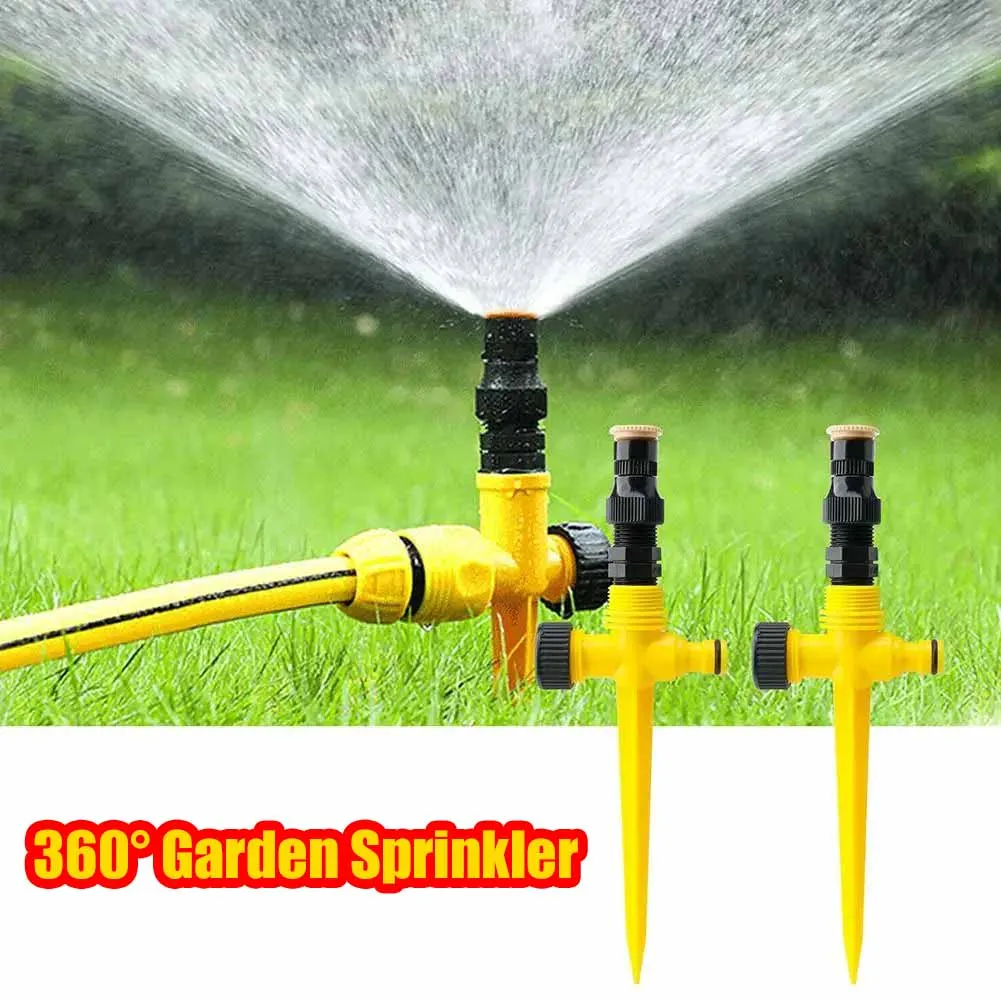 360 ° Automatischer Sprinkler, rotierendes Garten-Rasenbewässerungssystem, große Flächenabdeckung, Wassersprinklerdüse, Bewässerungszubehör