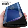 Smart Mirror Magnetic Flip Leather Cover for Samsung Galaxy S23 FE S 23 23FE S23FE 5G Case Book Stand Shell Coques 6.4 inches ﻿ 1