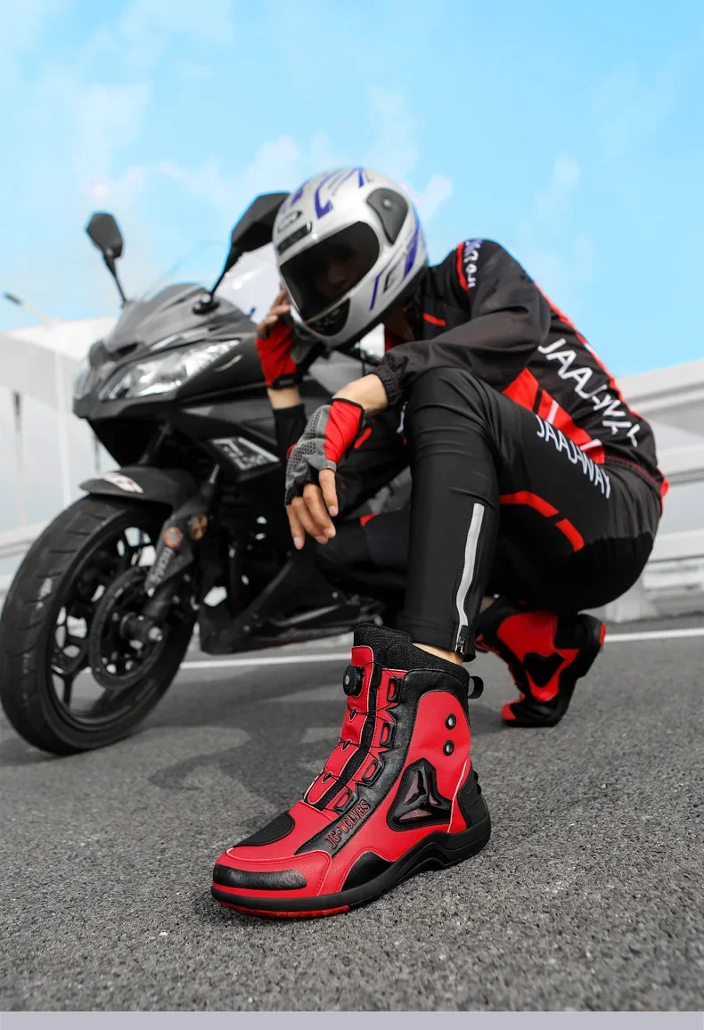 Riding Tribe Motorcycle Boots Men's Motorbike Shoes Racing Bicycle