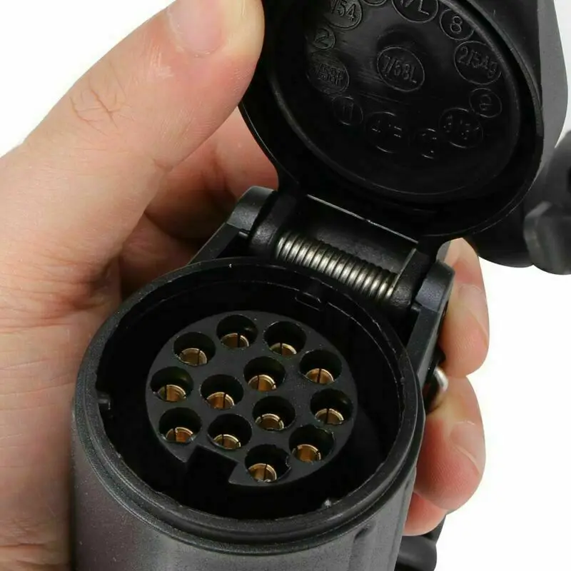 7 Pin To 13 Pin Trailer Connector Electric Adapter Plug 2M Truck Extension Cable 12V Waterproof RV Plug Socket Adapter Caravan trailer plug adapter trailer socket trailer plug socket trailer plug