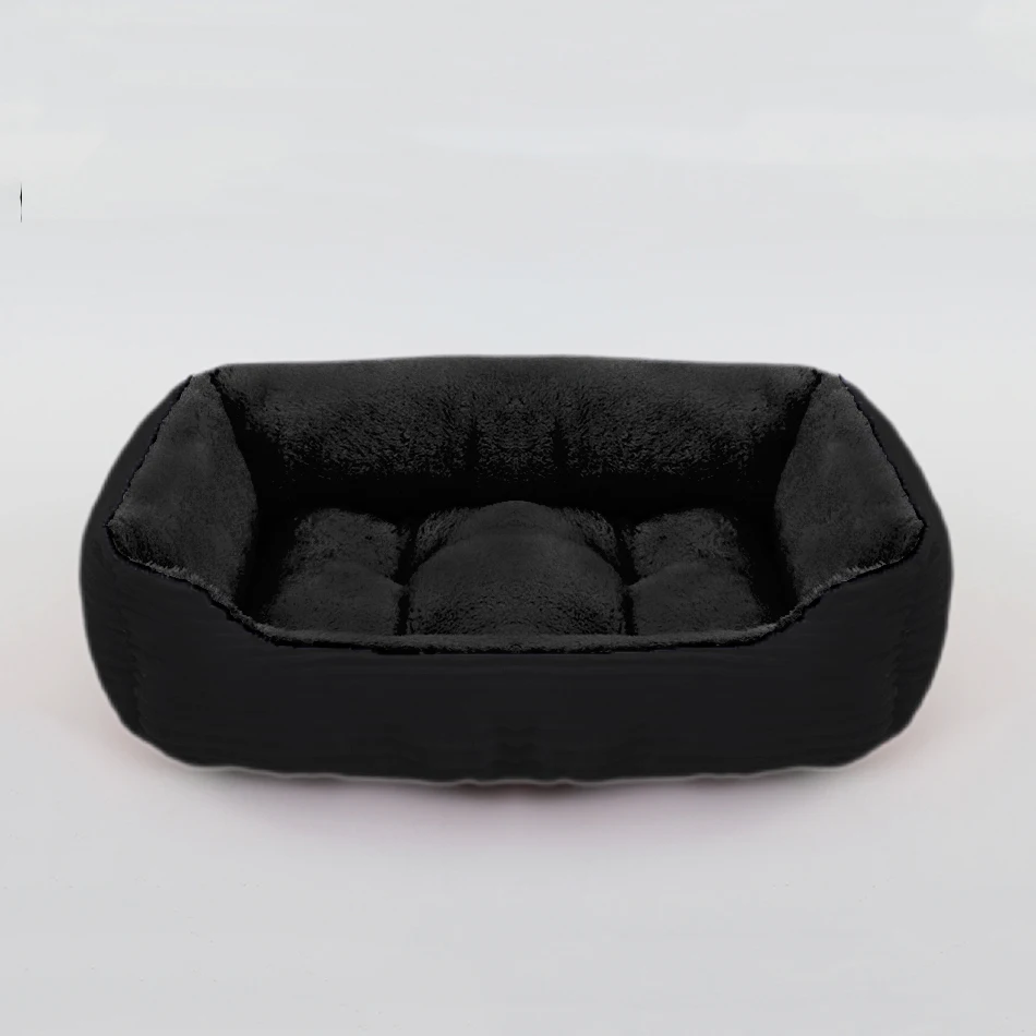 Square Plush Kennel Pet Bed For Dogs and Cats | Pet Accessories
