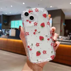 Strawberry Flower Pendant Phone Case Cover for Realme C12 C25 C25S (1)