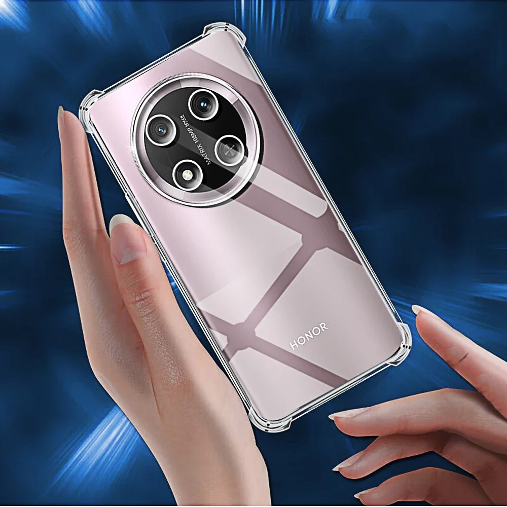 Durable Transparent Shockproof TPU Phone Case with Clear Back Cover