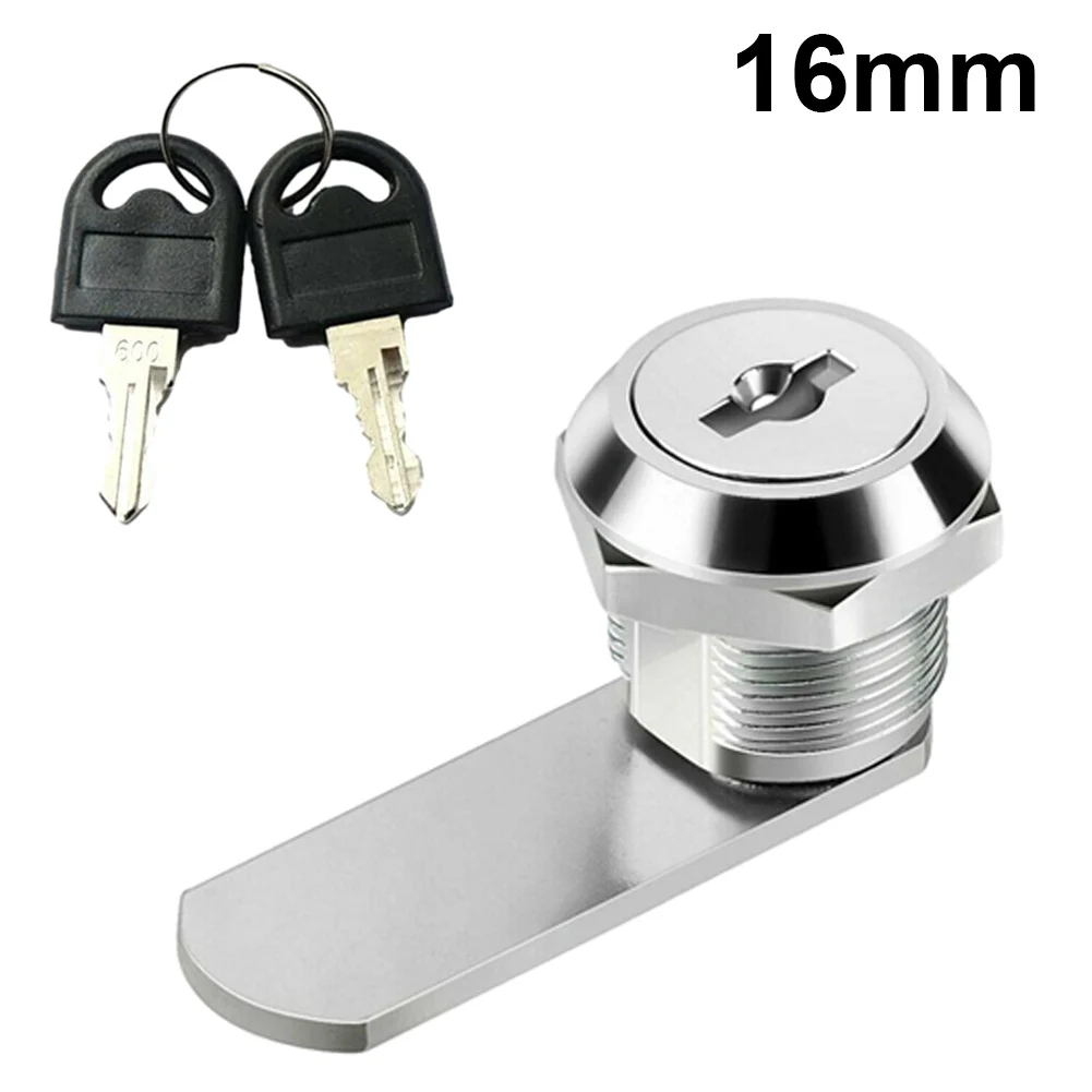

Drawer Cabinet Lock Sliver With Keys Zinc Alloy 16mm/20mm/25mm/30mm Cam Lock For Furniture Mail Box Locker Durable