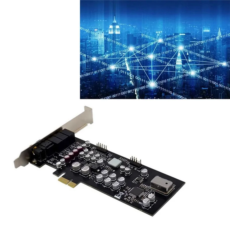 BNGF-PCIe X1 CM8828 7.1CH E-Sports Video Live Broadcast Lossless Dts Sound Card Fiber Optic Coaxial Sound Card Module