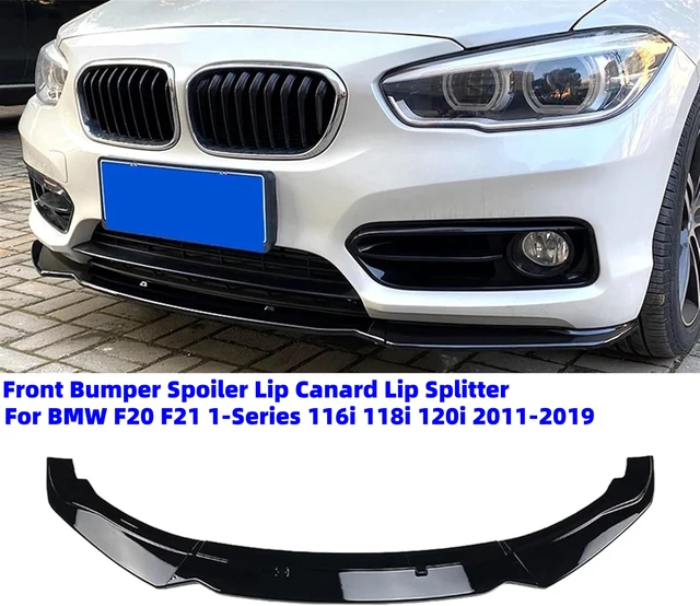 For BMW F20 F21 1-Series 116i 118i 120i Standard 2011-2019 Car Front Bumper Spoiler Lip 3Pcs PP Bumper Canard Lip Splitter 1