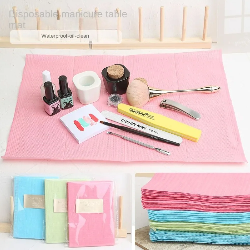 

Manicure Napkin Nails Art Cleaning Manicure Tools Hand Cushion Holder Lint Paper Pad Nail Tablecloth Nail Polish Pads