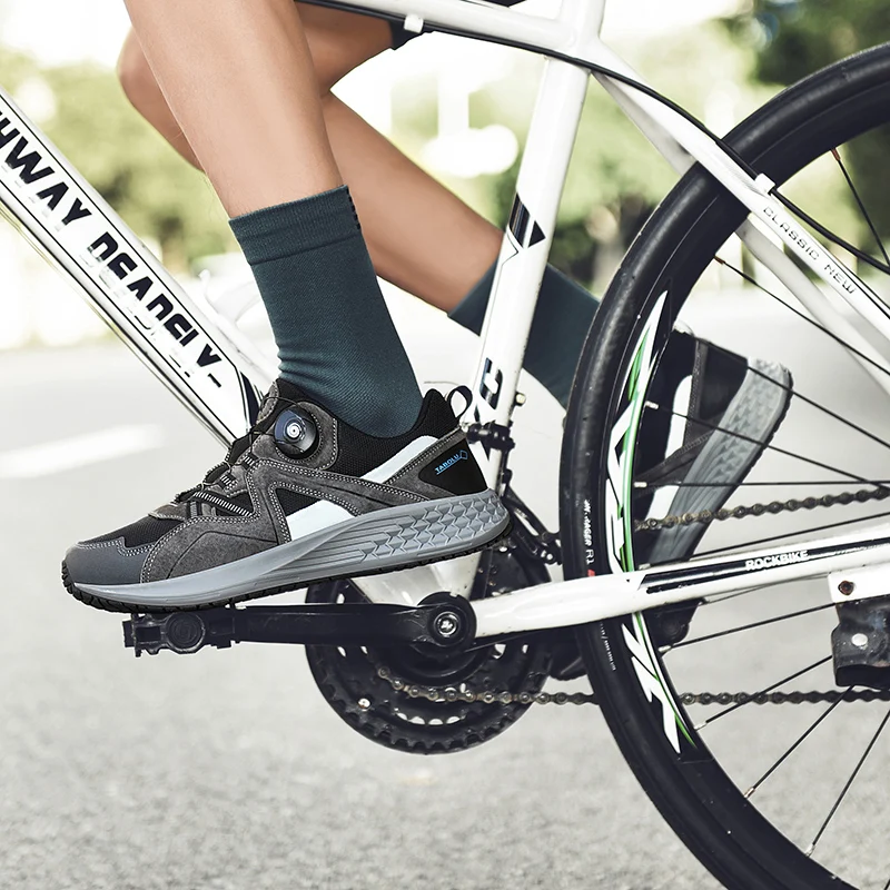 Large Size MTB Cycling Shoes Men Sports Road Bike Shoes Speed Sneakers Racing Flat Women Cleats Bicycle Mountain Footwear 37-47# 5