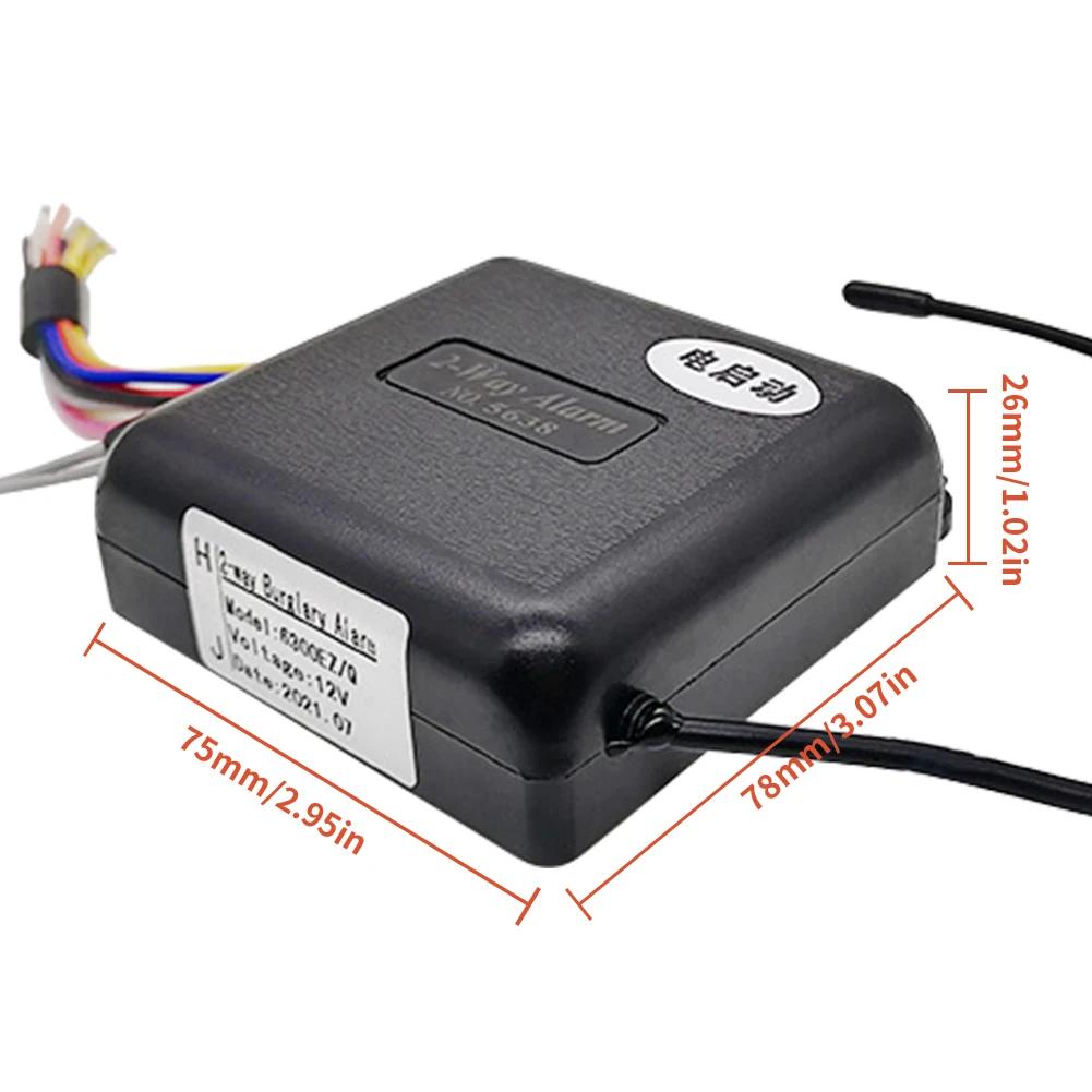 12V Motorcycle Anti Theft Kit 2 Way Motorcycle Immobilizer Motorbike Unlock Device Keyless Entry Siren Motorbike Alarm System