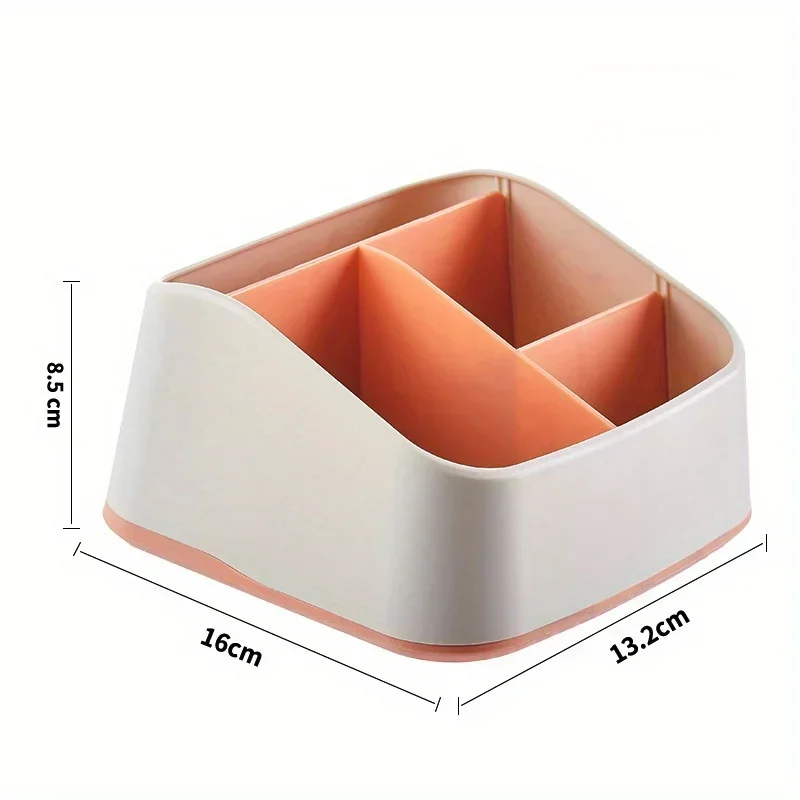 Remote Control Holder 4 Slot Desktop Storage Box TV Remote Control Phone Storage Holder Stationery Home Organizer 2