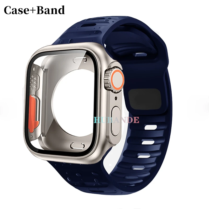 Ultra Silicone Strap and Protective Case with Screen Guard