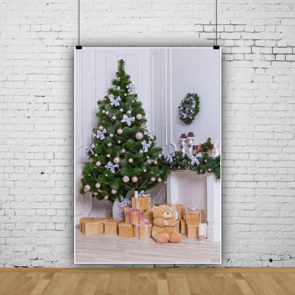 Weihnachts-Fotohintergrund, 300x200 Cm, Vinyl - Mit Kamin, Weihnachtsbaum & Geschenken, Perfekt Für Winter-Partys & Fotoshootings