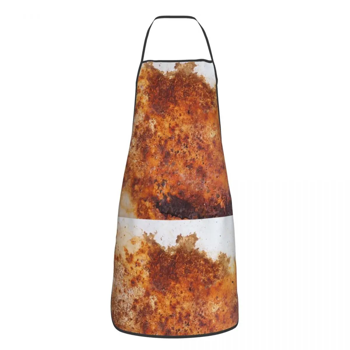 

Rusted Abstract Apron Cuisine Cooking Baking Household Cleaning Gardening Metal Bibs Kitchen Antifouling Pinafore for Men Women