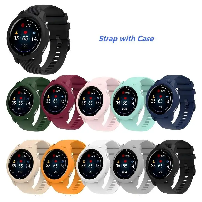 Soft Silicone Strap and Protective Bumper Case