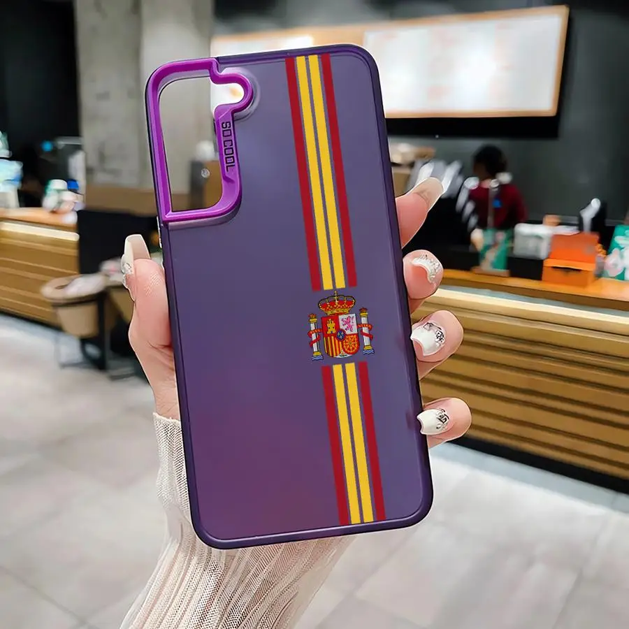 Spanish Flag National Design Soft Shell Phone Case