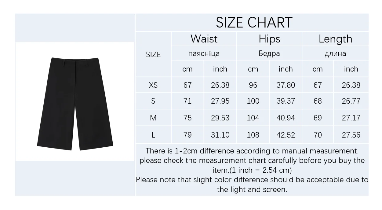 Women's Shorts New Summer 2025 Black Cropped Simple Shorts Casual and Fashionable Capable Commuter Personality Versatile - 6