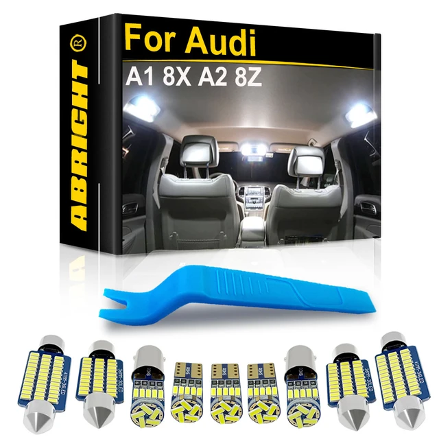 For Audi A1 8X Sportback A2 8Z 2000-2018 LED Interior Lights Map Dome Lamp Canbus Car Accessories -