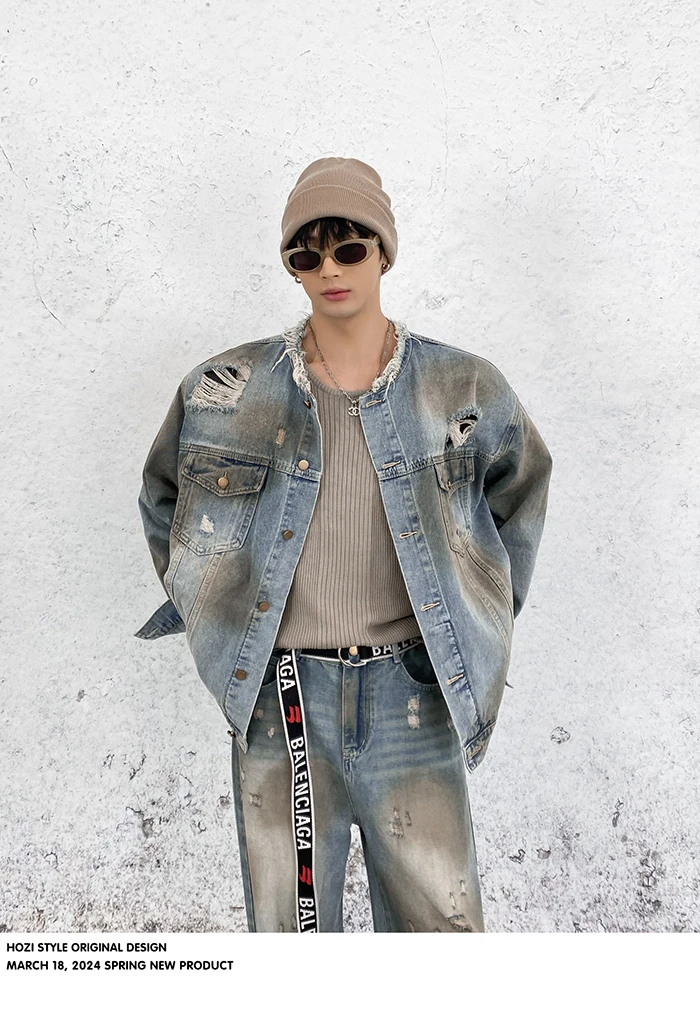 

qa0766 Fashion men's Coats & Jackets 2024 Runway Luxury European Design party style men's Clothing