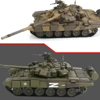 New Rc Tank Henlong Russian T90 Main Battle Tank Track Can Fire Smoke Tank Simulation Tank Model Toy Children'S Birthday Gift 1