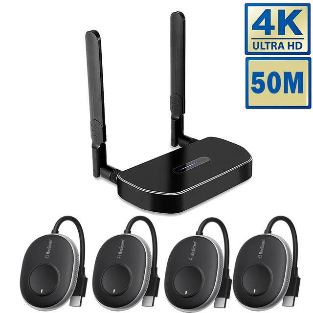 Kits de transmisor y receptor HDMI inalámbrico 5G Full HD 4K @ 30Hz 5GHz  164ft pantalla inalámbrica Dongle Plug and Play Streaming Laptop -  AliExpress
