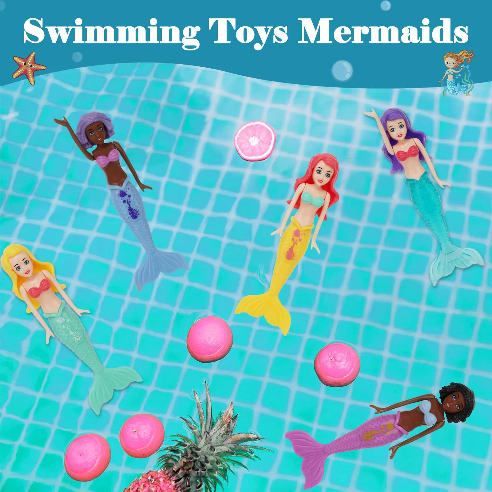 Mermaid Dive Toy Set 6