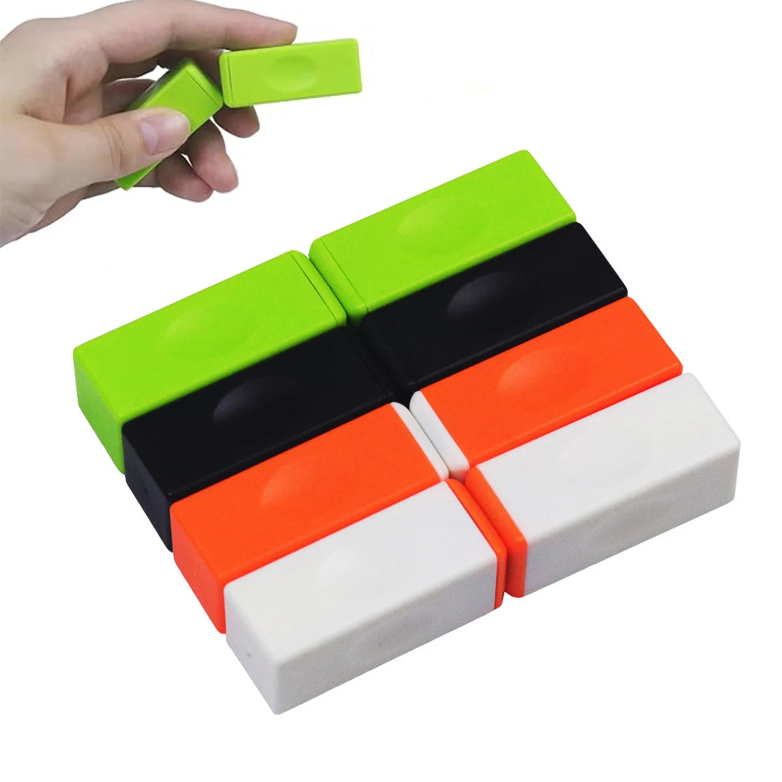 Funny Magnetic Bricks Fidget Toys Funny Magnetic Stick Decompression Fingertip Toy for Kids Adults Anxiety Stress Relief Toy 4