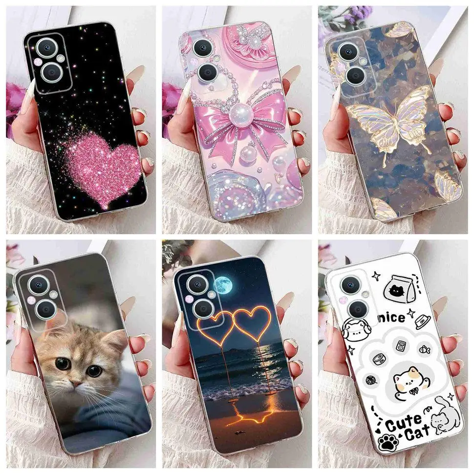 Oppo A96 5G 6.43인치 PFUM10 케이스 PHA120 고급스러운 사랑스러..