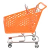Shopping Cart Storage Basket Creative Hamper Desk Mini Iron Craft Organizer Child Baskets 2