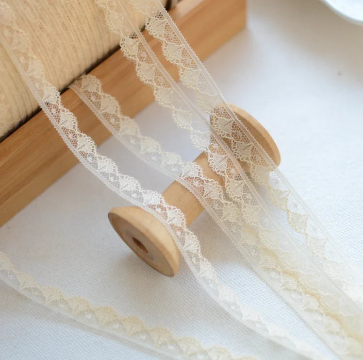 10 Meters Skin Smooth Venice Lace Trim 12mm Width Polyester Wedding Trimming Accessories