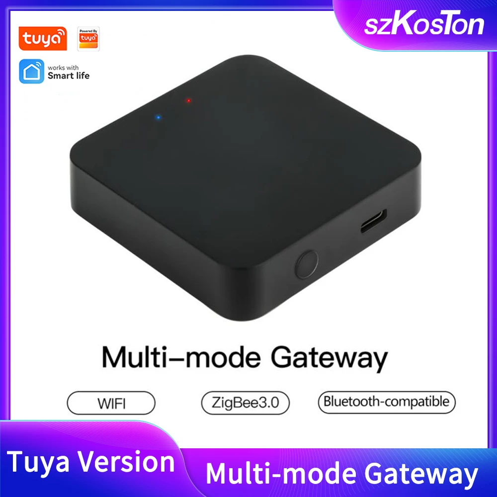 Tuya – passerelle Multimode sans fil Zigbee 3.0, WiFi, Bluetooth, Hub,  commande vocale, Alexa, Google Smart Life, application à distance