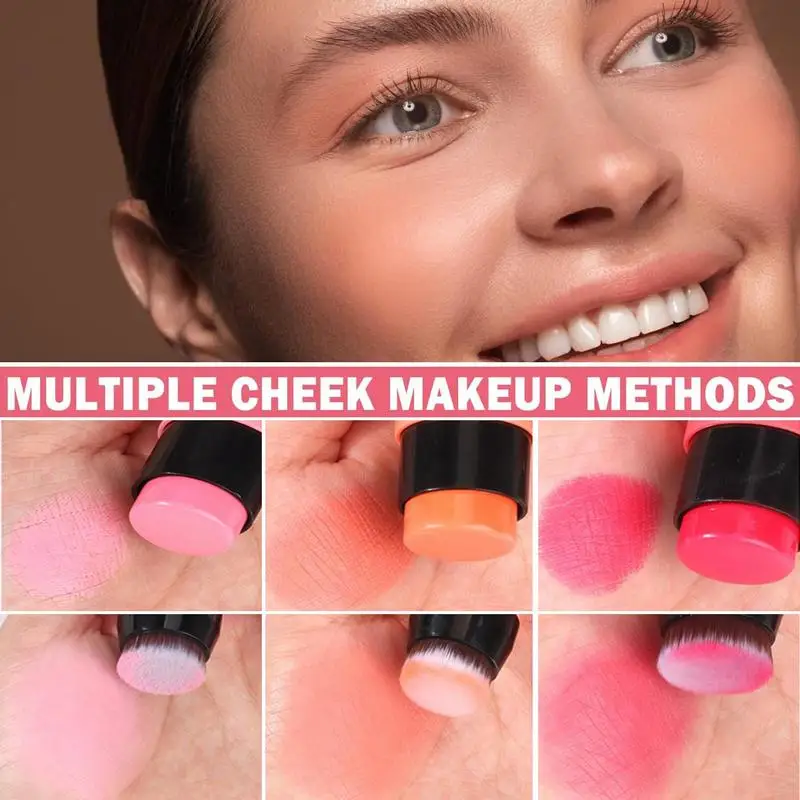 Stick For Cheeks Waterproof Makeup With Cream Makeup For All Skin Tones 2 In 1 Double-head And Lipstick Makeup Gift For Women 3