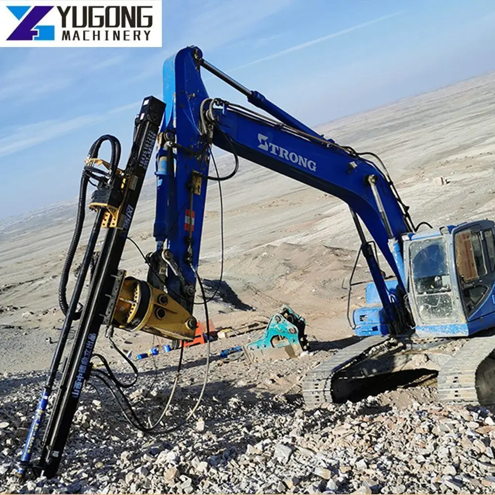 Yg Agile Mine Drilling Machine Per L'Estrazione, Dth Drilling Rig Installato Su Escavatore Drill Rig Per La Sabbiatura Di Perforazione Della Miniera