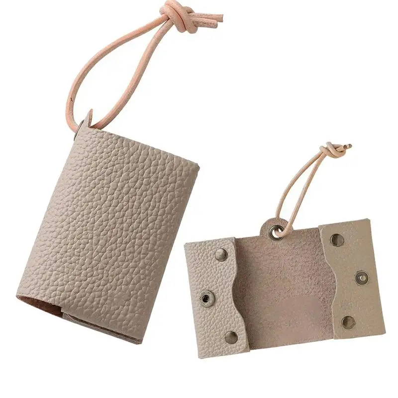 Portable Mini Japanese Pocket Paper Towel Box Leather Handheld Tissue Holder Household Items