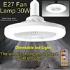 Modern Design E27 Simple Practical Indoor Multifunction Suspension Smart Fan Light 2