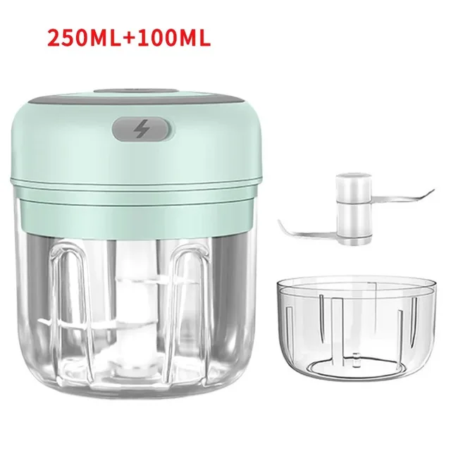 100ml/250ML Manual Meat Mincer Garlic Chopper Rotate Garlic Press Crusher Vegetable Onion Cutter Kitchen Cooking Accessories 12
