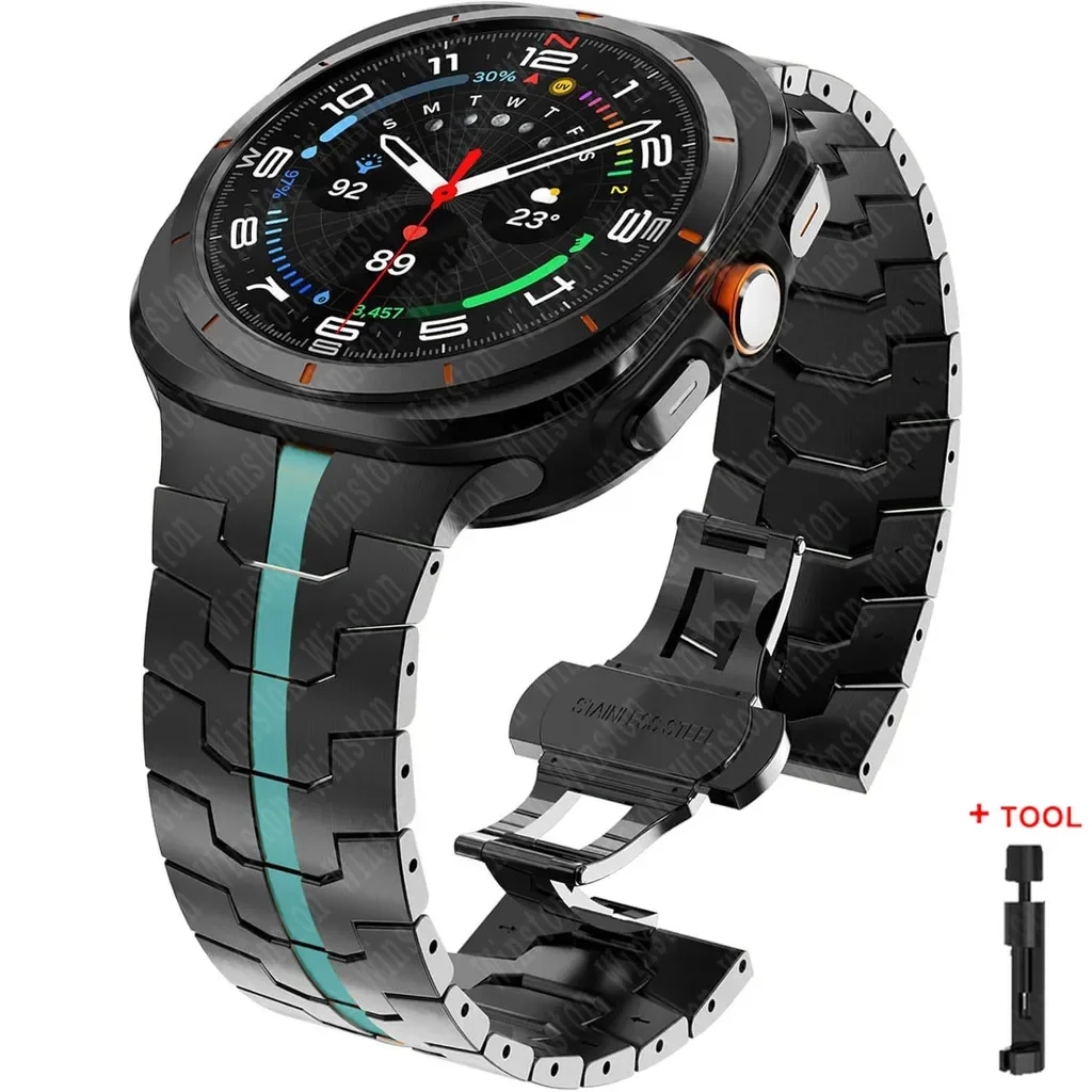 Luxury Titanium Metal Band for Men – Premium Bracelet Strap for Smartwatches