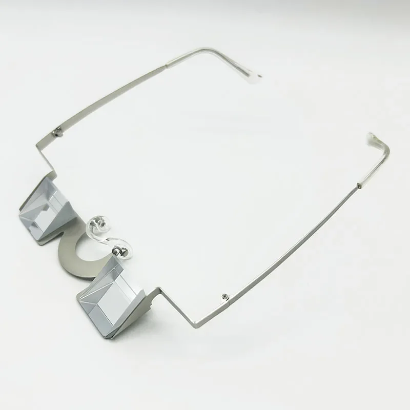 Climbing glasses 1.20oz light weight belay glasses with strong metal frame and high transparent K9 prism for climbing