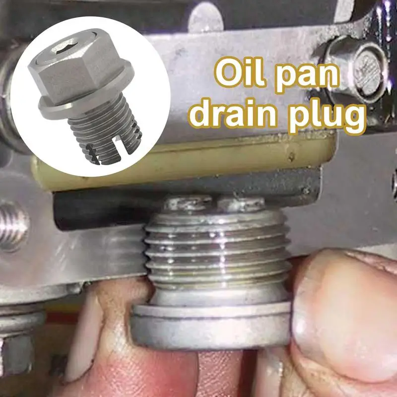 

Car Oil Pan Drain Plug with O-Ring Seal Stainless Steel Automotive Replacement Engine Oil Drain Plugs Oil Drain Plug Assortment