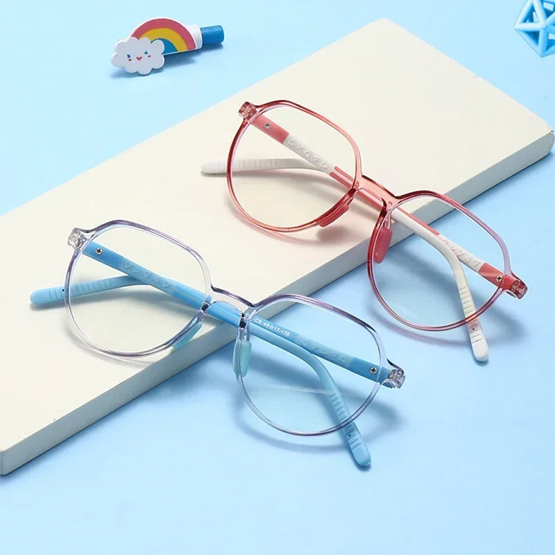 Children Blue Light Blocking Glasses Honey Girls Ultra Light TR Silicone Glasses Frame Kids Computer Gaming Eyewear anti blue light glasses