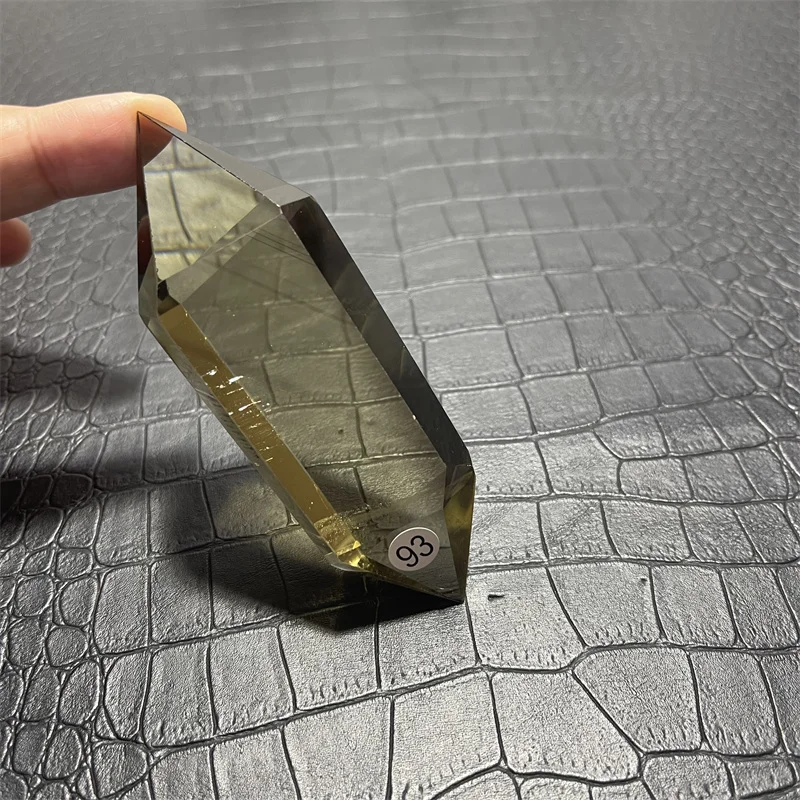 Rainbow Natural Smoky Citrine Quartz Crystal Hexagonal Double Terminated Points Wand Meditation Reiki Healing Stone 5