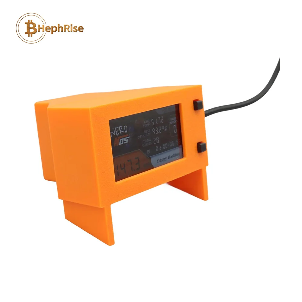 Nerdminer NerdNOS Max Bitcoin Solo Miner | 90-150 GH/s, 7W USB-C, BM1397 ASIC | Plug & Play