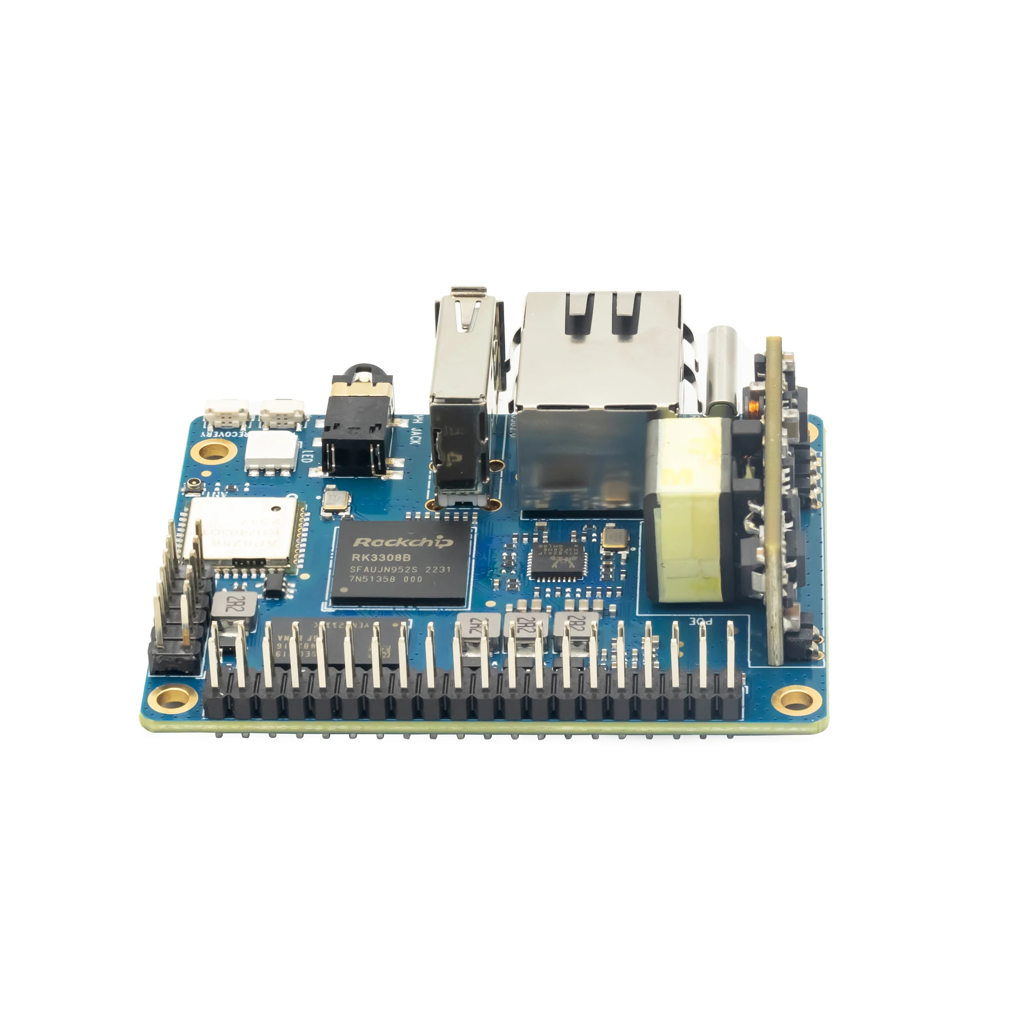 Banana Pi-bpi-p2 Pro Rockchip Rk3308 64bits Quad-core Braço Cortex-a35 com Módulo Poe 512m Ddr3 8g Emmc Suporte Wi-fi Bluetooth - Imagem 2